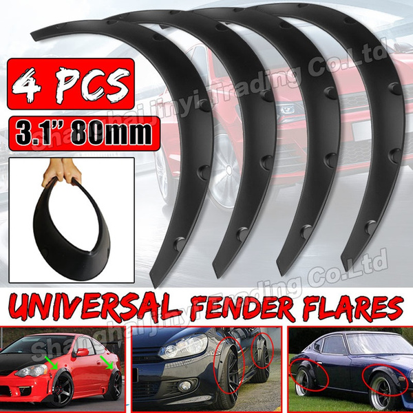 3.1 Inch/80 Mm 4PCS Universal Car Wheel Fender Flexible Car Fender ...