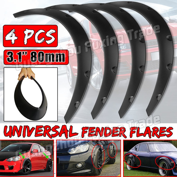 3.1 Inch/80 Mm 4PCS Universal Car Wheel Fender Flexible Car Fender ...