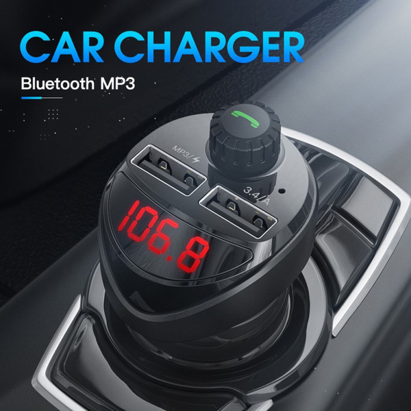10W Car FM Transmitter Bluetooth Car Audio MP3 Player TF Card Car Kit 3.4A Dual USB Car Phone Charger For | Wish
