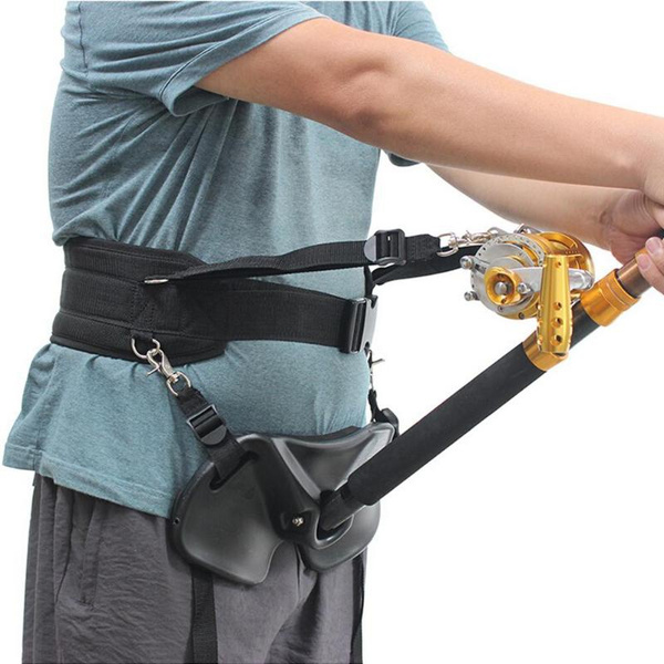 Wide Body Fishing Belt Waist Rod Holder ABS Gimbals with Locking