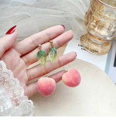 cute, Dangle Earring, Jewelry, peach