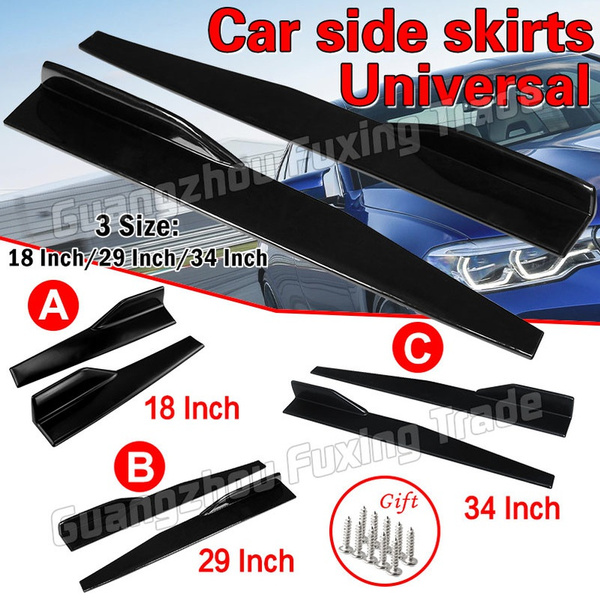 Universal Side Skirt Splitter Spoiler Universal Car Side Skirt Rocker ...