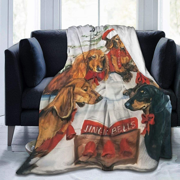 dachshund fleece blanket