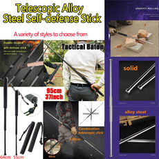 Steel, Outdoor, telescopicstick, tacticalstick