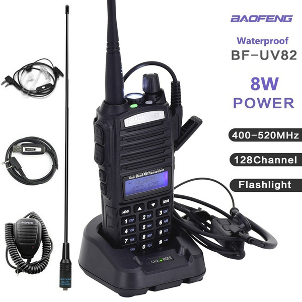Baofeng uv 82 2800mah 8w portable walkie talkie 2800mah two way cb ham