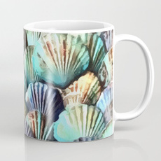 fishmug, Coffee, shells, Cup