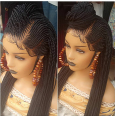 lace front wig, synthetic wig, women's wig, Braided