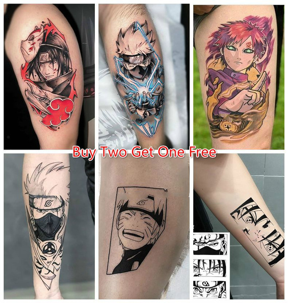 1pcs Anime Naruto Temporary Tattoos Waterproof Fake Tattoo Sticker Art Decals Cartoon Tattoo Adventure Hand Foot Body Tattoo Arm Sticker For Women Men Wish