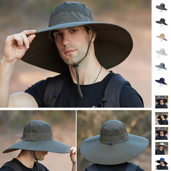 wide brim waterproof hat