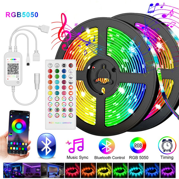 Bluetooth RGB Music Sync LED Remote Mic Controller For 5050 LED Strip Lights New 