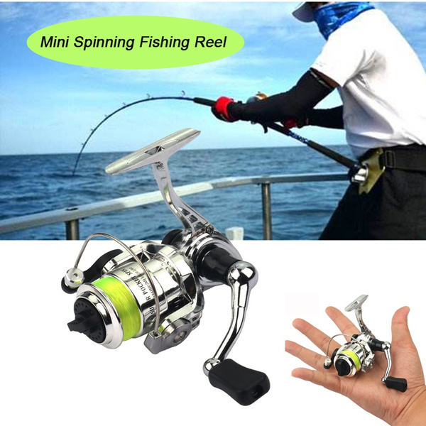 Mini Portable Spinning Fishing Reel Small Spinning Reel Winter Ice Fishing  Reel Metal Reel Tackle Accessories