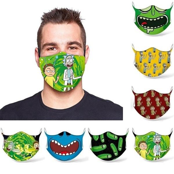 Funny 3D Anime Mask Cosplay Neutral Cartoon Face Mask | Wish