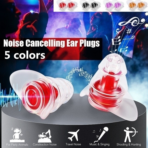 Soft Silicone Noise Cancelling Ear Plugs for Sleeping Concert Hear Safe Earplugs 