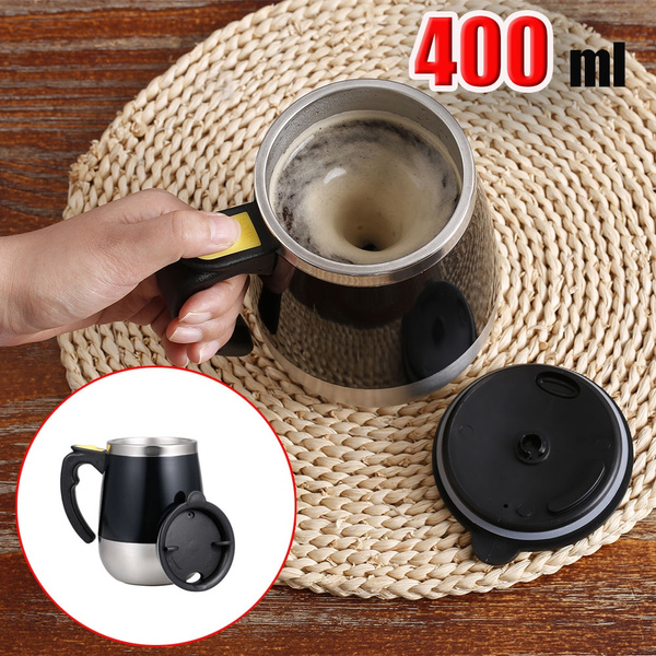 Stainless Steel Self Stirring Coffee Cup Mug Electric Automatic Self Mixing