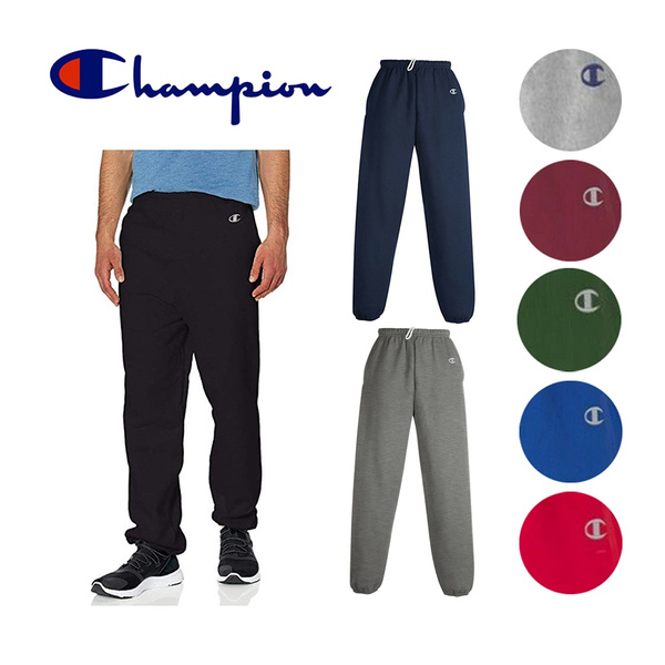 Champion Men's Cotton Max 9.7 oz. Gym Athletic Sweatpants Workout ...