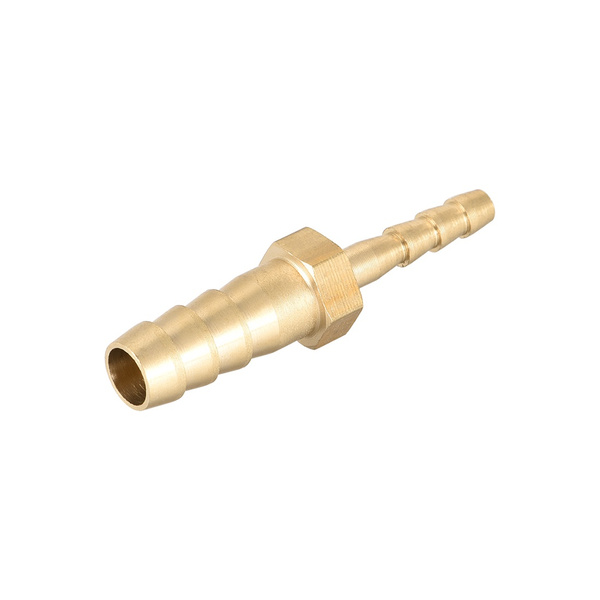 Brass Barb Reducer Fitting - 1/2" ID To 3/8" ID Hose Adapter (12mm To 10mm)