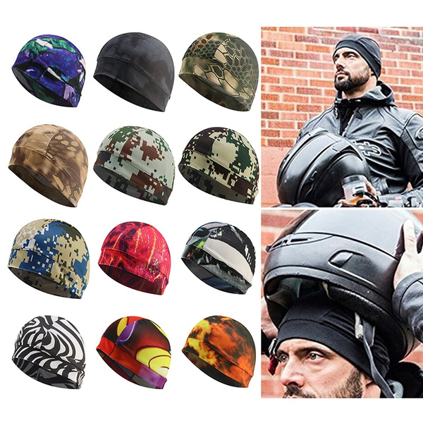 skull cap for under bike helmet