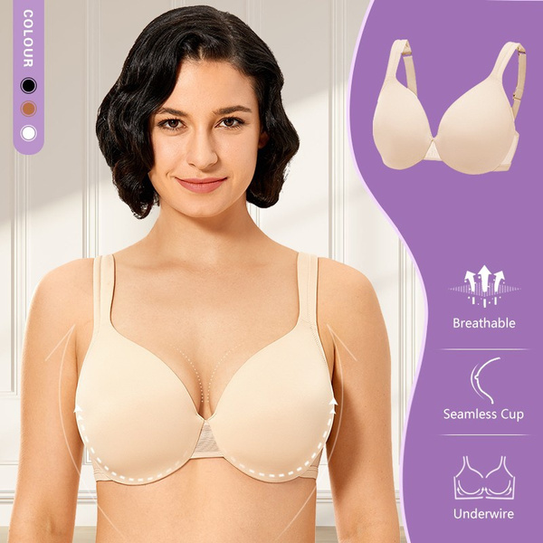 AISILIN Women's Seamless Smooth Full Coverage Molded Cup Underwire
