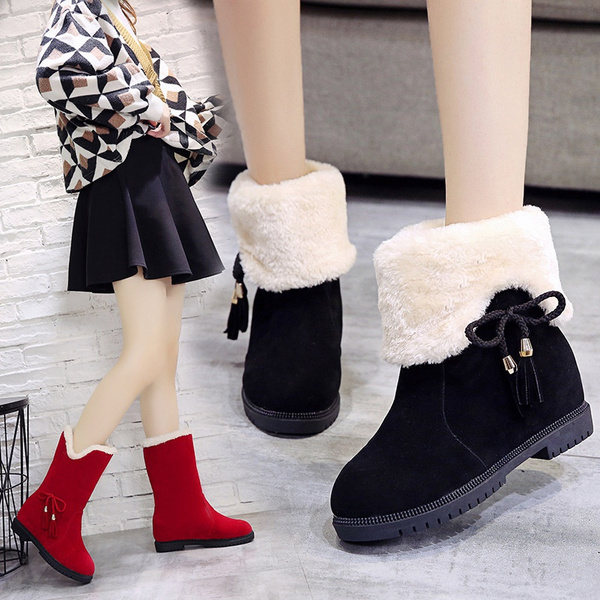 Winter boots with sheepskin cheap lining