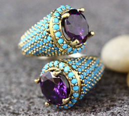 yellow gold, Turquoise, DIAMOND, wedding ring