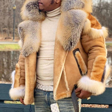 fur coat, men coat, Plus Size, fur