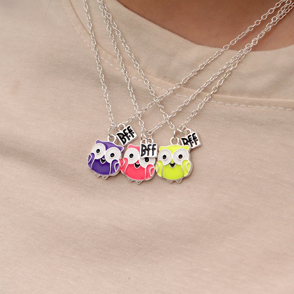 Triple deals bff necklace