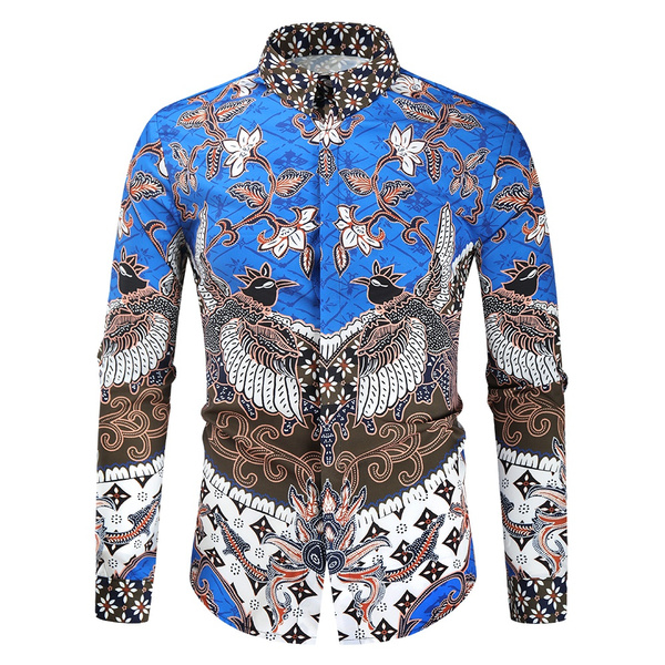 Luxury Men Fashion Long Sleeve Tops Casual Print Shirt Print Slim Fit Shirts CA Luxury Men Fashion Long Sleeve Tops Casual Print Shirt Print Slim Fit Shirts CA