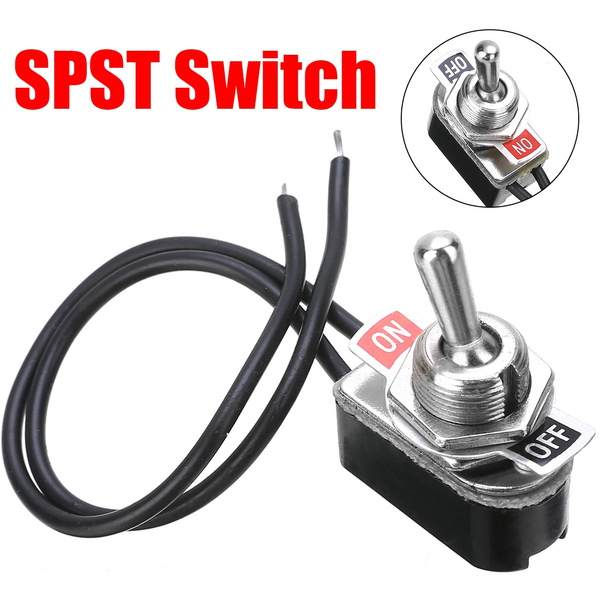 KNS1 6A 250V AC OnOff Prewired Standard Toggle Switch SPST Contacts