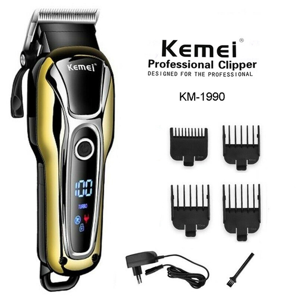 Kemei Rechargeable Clipper Trimmer Professional Hair Shaving Machine Hair Cutting Beard Electric Razor | Wish