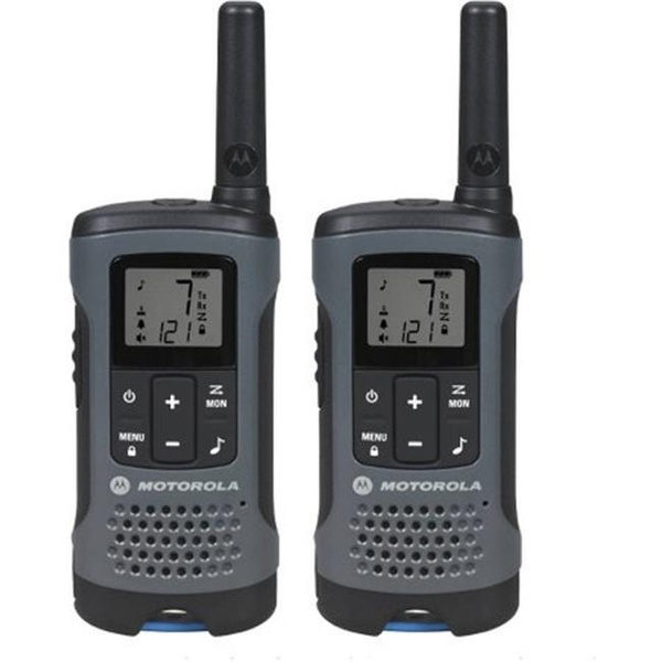 Motorola T200 20 Mile Range Rechargeable Talkabout Radio, Gray - Pack ...