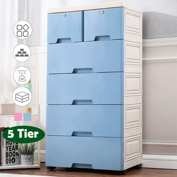 Five Layer Box Drawer Plastic Multi, Plastic Drawer Cabinet For Clothes