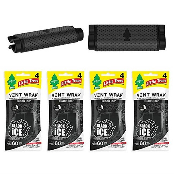 Car Freshner CTK5273124 Black Ice Vent Wrap Air Freshener, Pack of 4 Wish