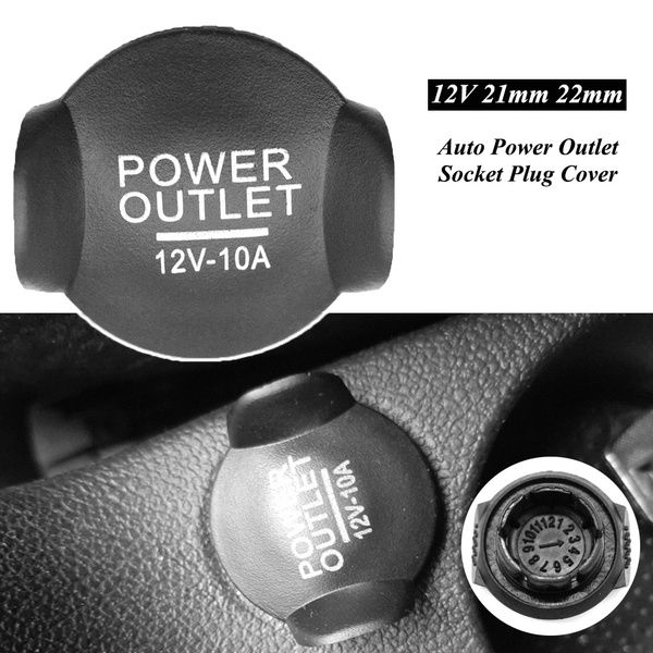 1x Universal Power Socket Plug Outlet Cigarette Lighter Auto Cover Cap 21mm  22mm 12V Car Accessories Styling Waterproof