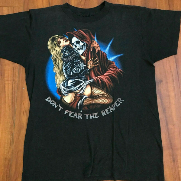 Vintage 1989 Don't Fear The Reaper Blue Oyster Cult Black T-Shirt S-234XL  BC155