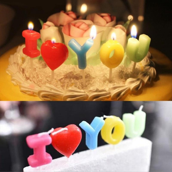 Multi Colored Cake Candles Pack