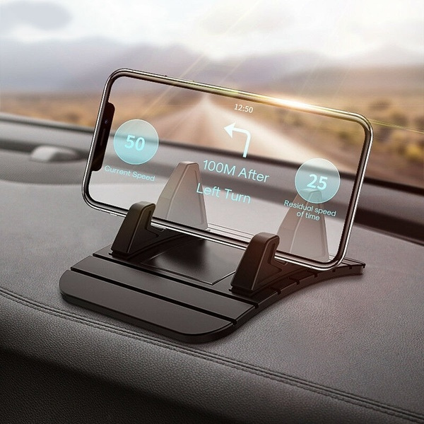 Car Dashboard Non-slip Mat Rubber Mount Holder Pad Phone Stand Accessories