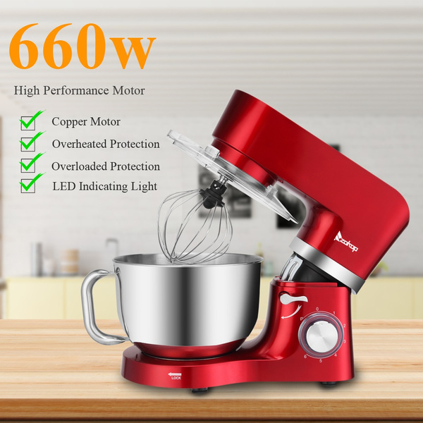 New Upgrade Food Mixer, 5.8 QT Electric Kitchen Mixer, 660W 6