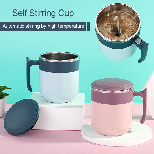 Self Stirring Coffee Mug Stainless Steel Automatic Self Mixing Cup