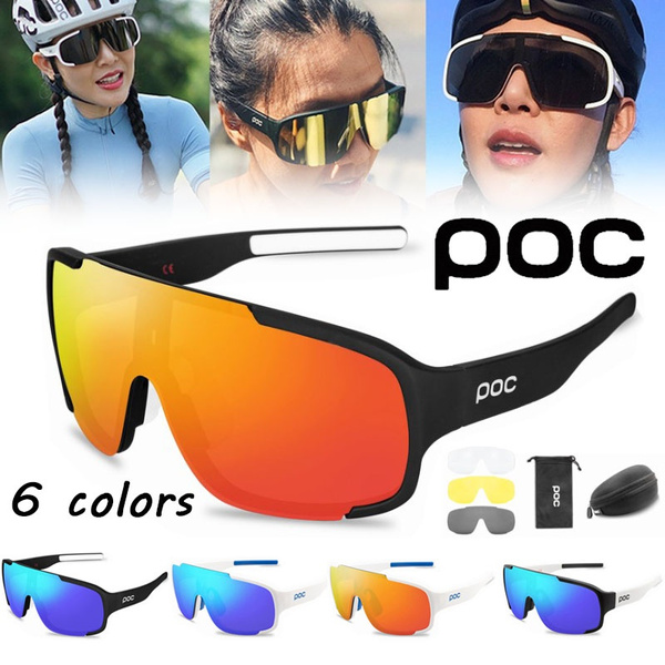 5 Pieces POC Sunglasses Polarized Cycling Glasses Sports Glasses Glasses NEW 