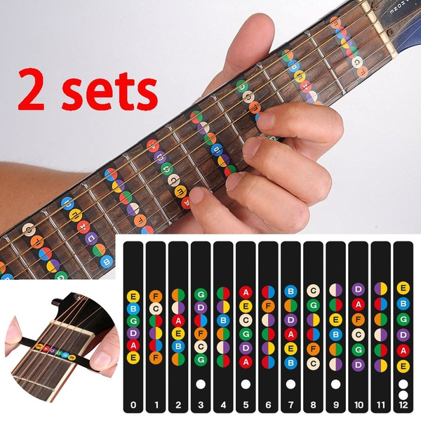 guitar learning stickers