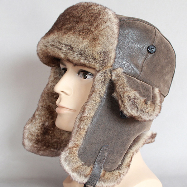 russian style hat winter male