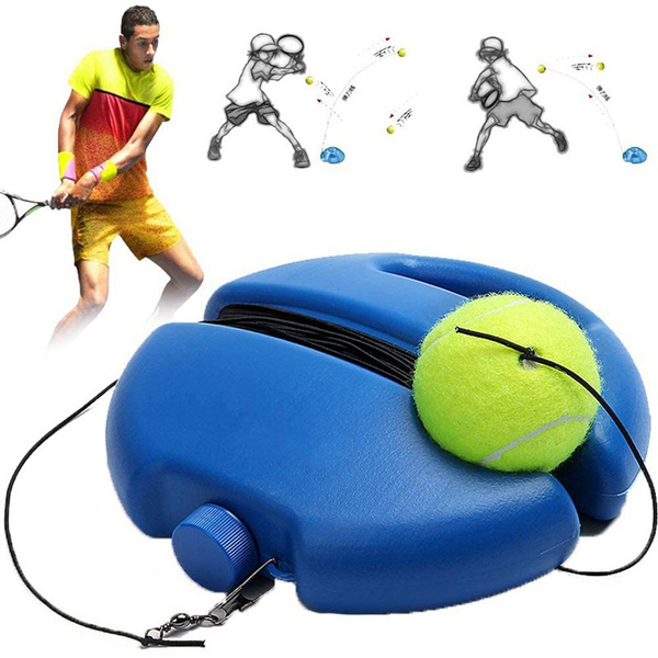 Solo Tennis Trainer Training Practice Rebound Ball Back Base Tools with Ball 