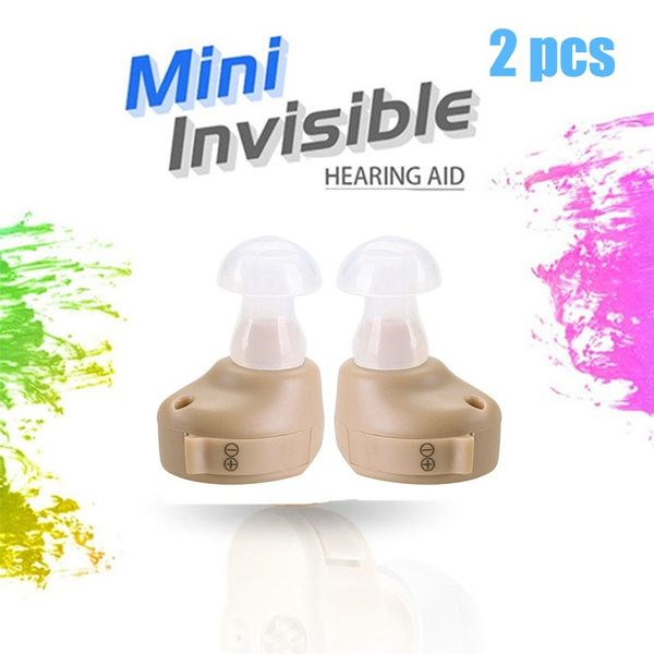 2PCS Adjustable Sound Amplifier Mini hearing aids Invisible Sound ...