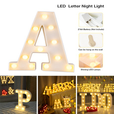 led, letterlamp, Desk, symbolsign
