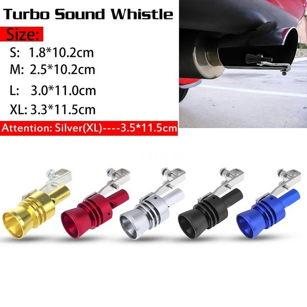 Car Vehicle Turbo Sound Whistle Exhaust Pipe Tailpipe Fake BOV Blow-off  Valve