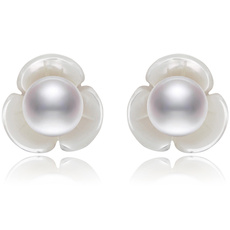 Sterling, earringswoman, Earing, Pearl Earrings