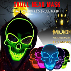 scary, glowingmask, Cosplay, Skeleton