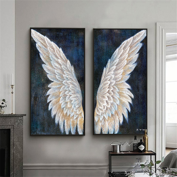 Angel Wings 5D DIY Full Round Drill Diamond Painting Digital Crafts Home Decor 