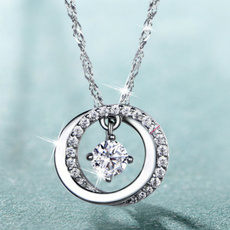925 sterling silver necklace, Sterling, Silver Jewelry, sapphirependant