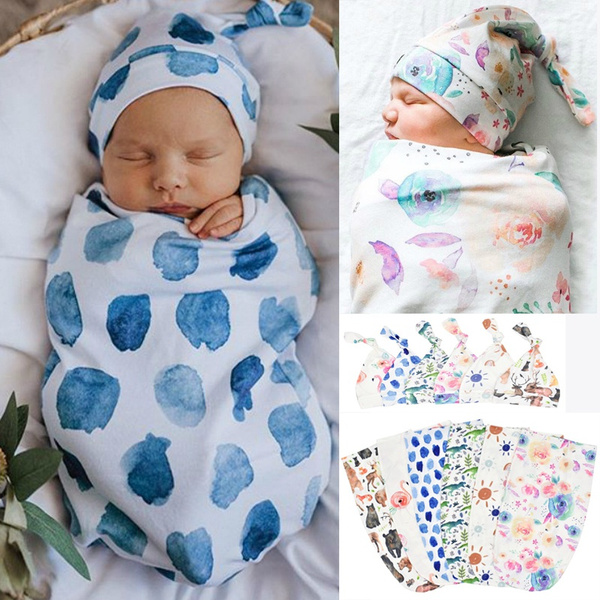 2PCS Soft Stretchable Newborn Sleepers Baby Sleeping Bag Sack Cocoon